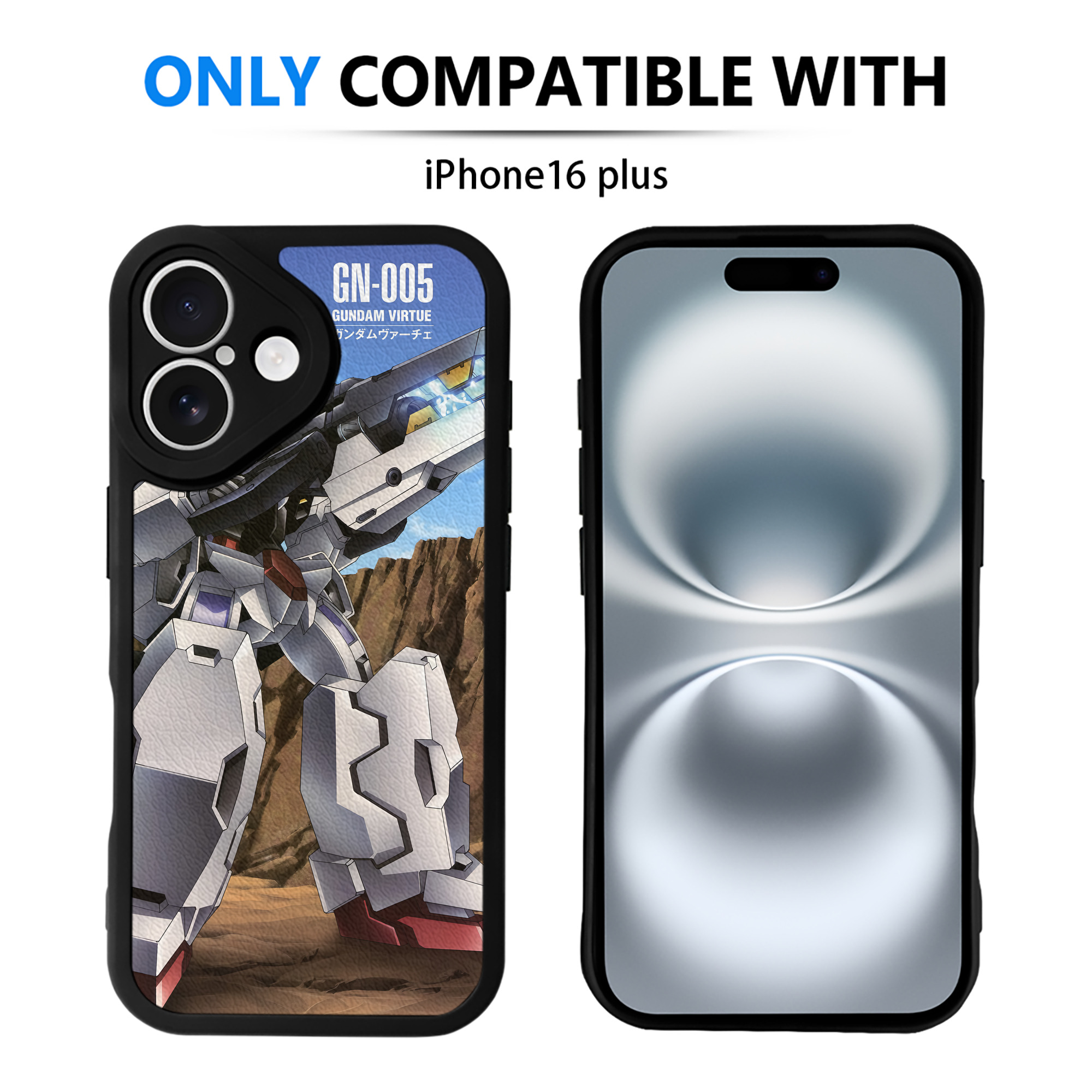 （画像用） 機動戦士ガンダム Mobile Suit Gundam 【iPhone 16シリーズ対応】シリコンスマホケース（レザー調） 材質：シリコン
